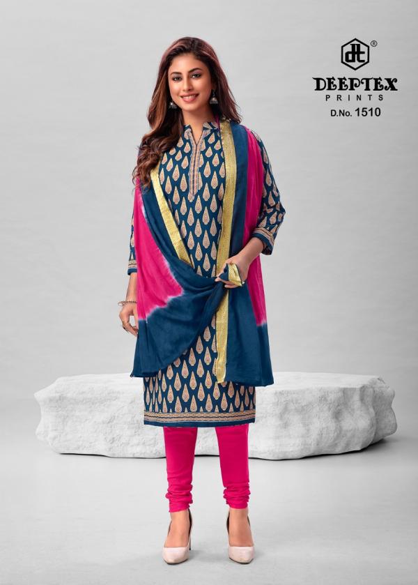 Deeptex Traditional Vol 15 Cotton Designer Dress Material Collection